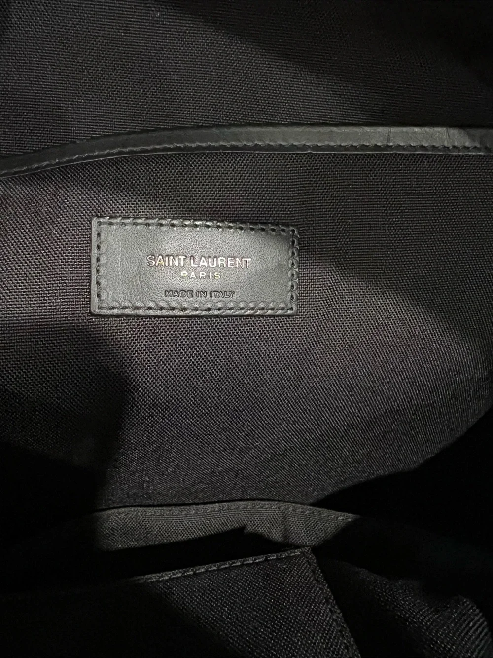 Saint Laurent City Black Nylon Backpack